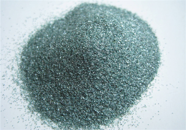 Green silicon carbide powder